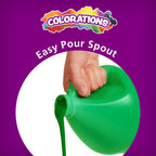 Colorations Pintura de témpera verde lavable sin parabenos para niños, 1 galón