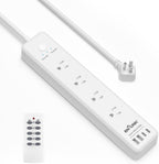 BN-LINK Regleta de control remoto con 4 tomacorrientes independientes, 4