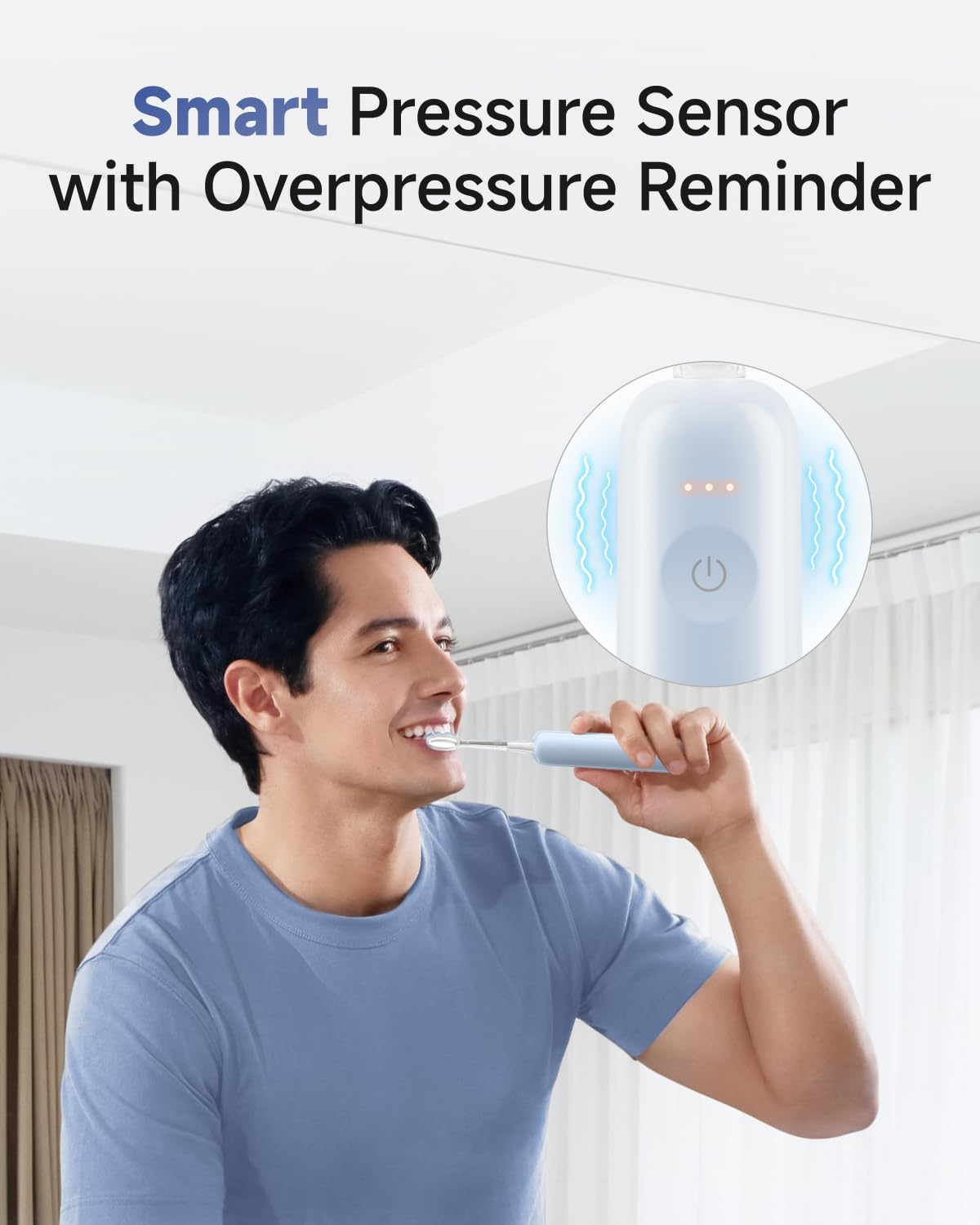Laifen Cepillo de dientes Wave Pro, sensor de presión y oscilación de 60°