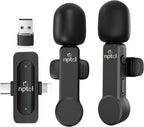 Mini micrófono inalámbrico para iPhone PC, USB tipo C Lavalier Lapel