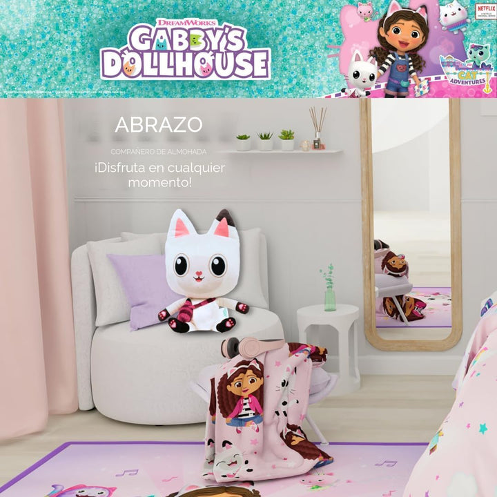 DreamWorks Gabby's Dollhouse Pandy Paws Ropa de Cama Almohada de Pe...