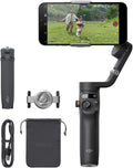 DJI Osmo Mobile 6 - Estabilizador de cardán para teléfono inteligente, cardán de 3 ejes, barra de extensión integrada, portátil y plegable, cardán Android y iPhone con ShotGuides, estabilizador de vlogging, video de YouTube TikTok