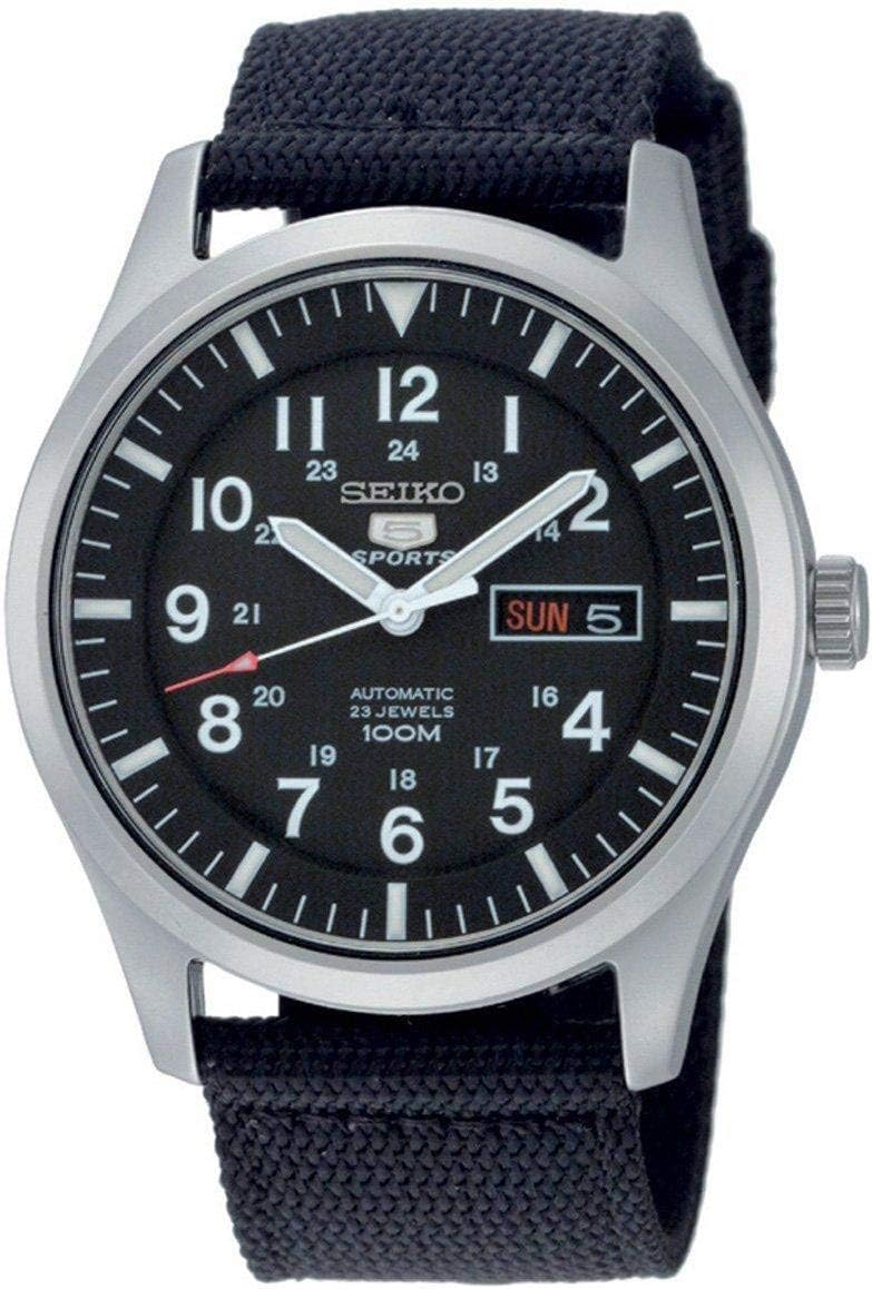SEIKO 5 Gents SNZG15K1 Reloj automático para hombre Excelente legibilidad