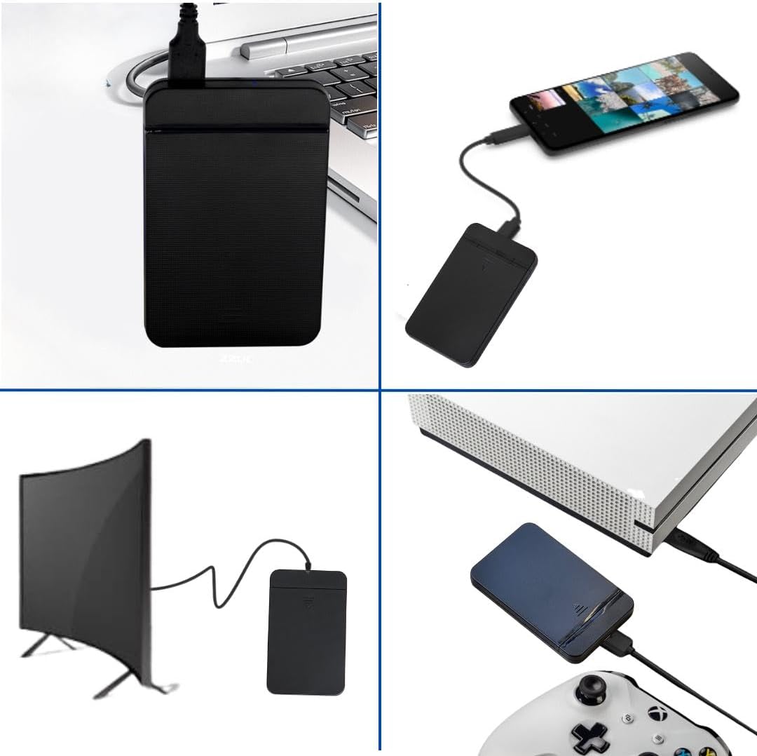 ezekers Disco Duro Externo Portátil de 500GB HDD \u2014 USB 3.0 y U...