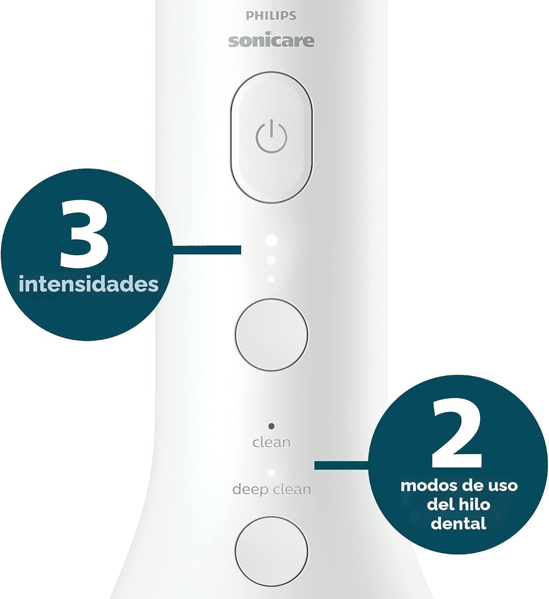 Philips Sonicare Wireless Power Flosser 3000 + 2 boquillas adiciona...