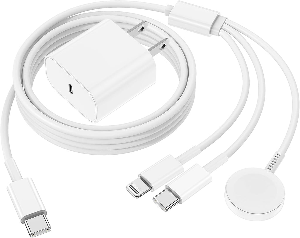 QZIIW Cargador de Apple Watch de 20 W, cable USB C magnético cargador