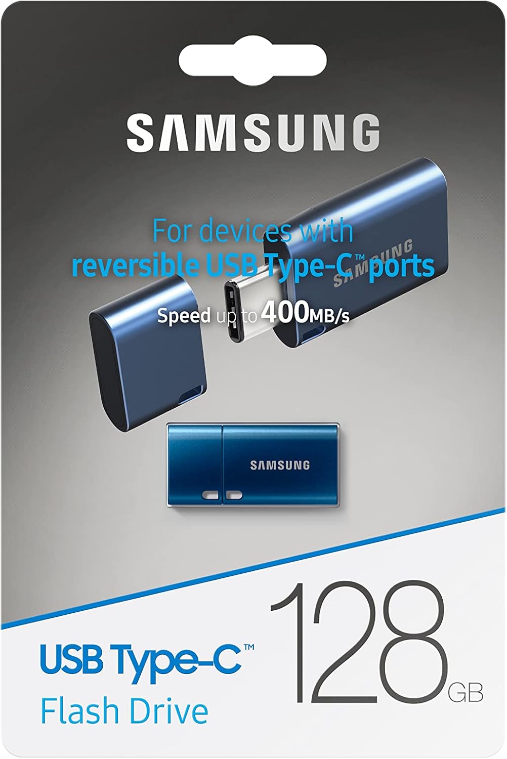 Samsung Unidad flash USB tipo C, 128 GB, transfiere archivos de 4 G...