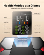FITINDEX - Báscula inteligente para peso corporal, grasa corporal, Bmi