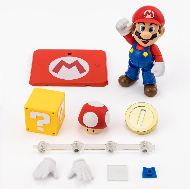 TAMASHII NATIONS - Super Mario - Figura de acción Mario S.H.Figuarts