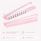 Racks transparentes premium para Mahjong con empujadores, paquete de 4 racks antideslizantes de acrílico