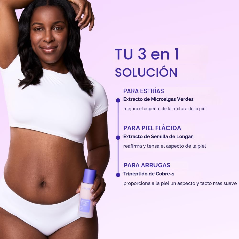 goPure Crema reafirmante para el vientre - Hidratante reafirmante c...