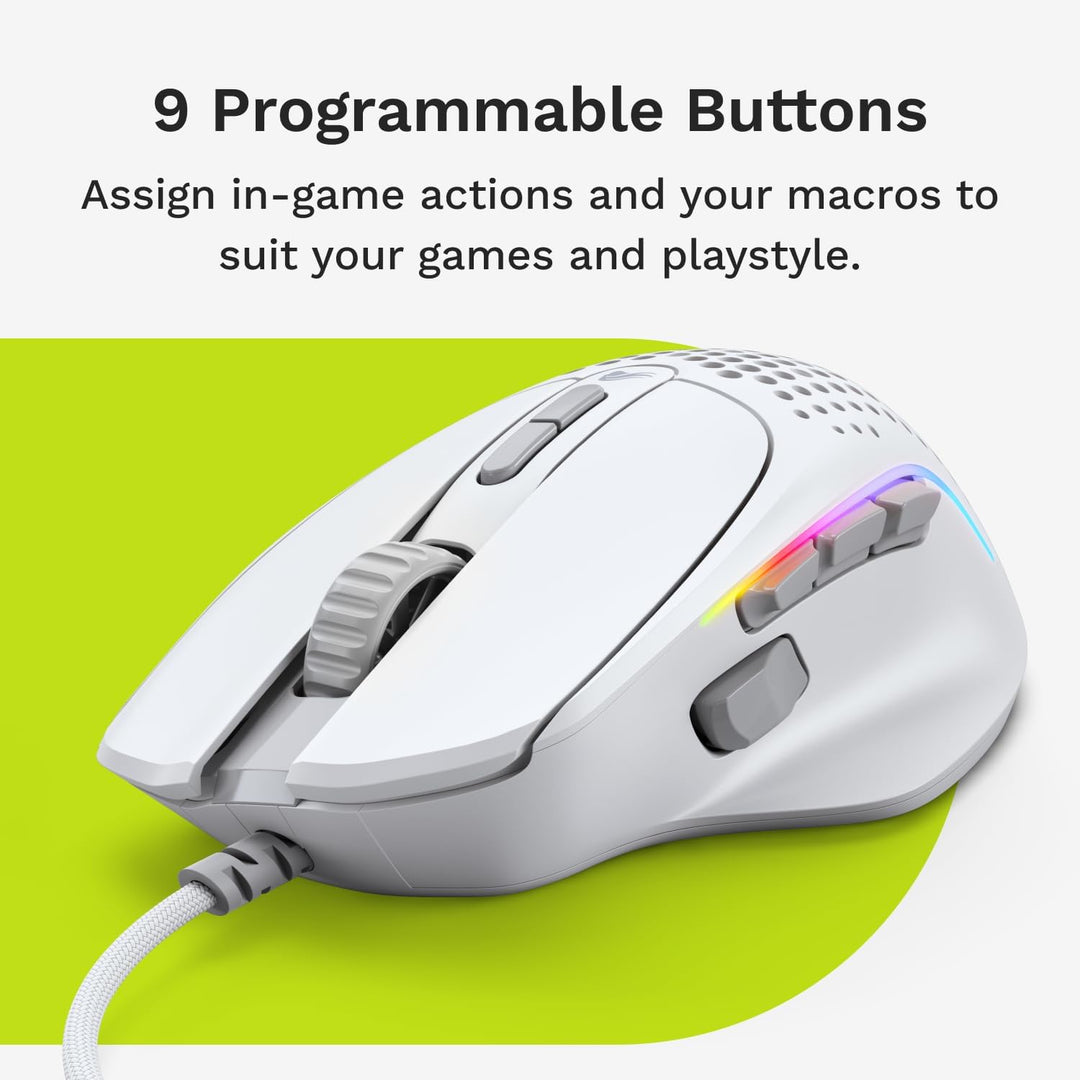 Glorious Gaming Model I 2 ratón para juegos con cable: 9 botones pr...