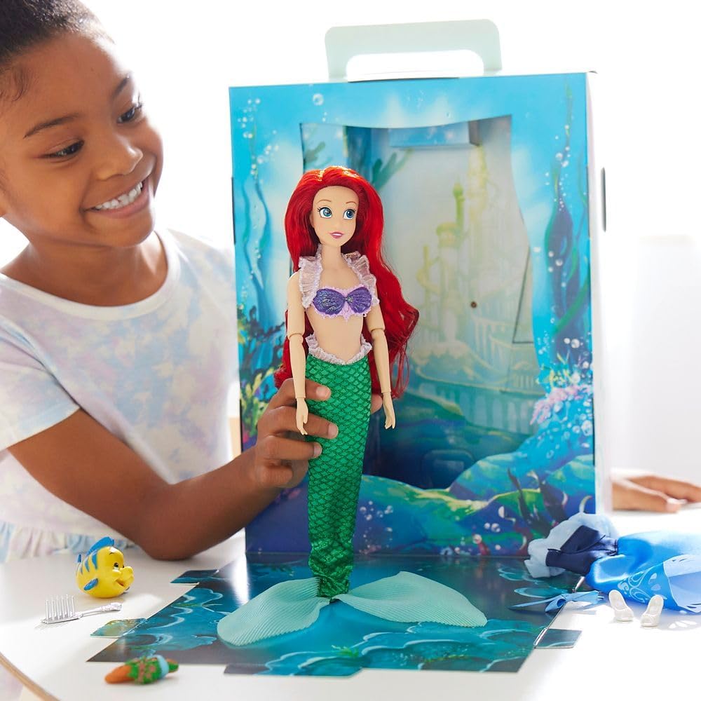 Disney Store Muñeca oficial de Ariel Story, de 11 pulgadas, incluye...
