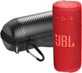 JBL Paquete de altavoz Bluetooth portátil compacto Grip con estuche gSport, Rojo
