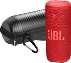 JBL Paquete de altavoz Bluetooth portátil compacto Grip con estuche gSport, Rojo