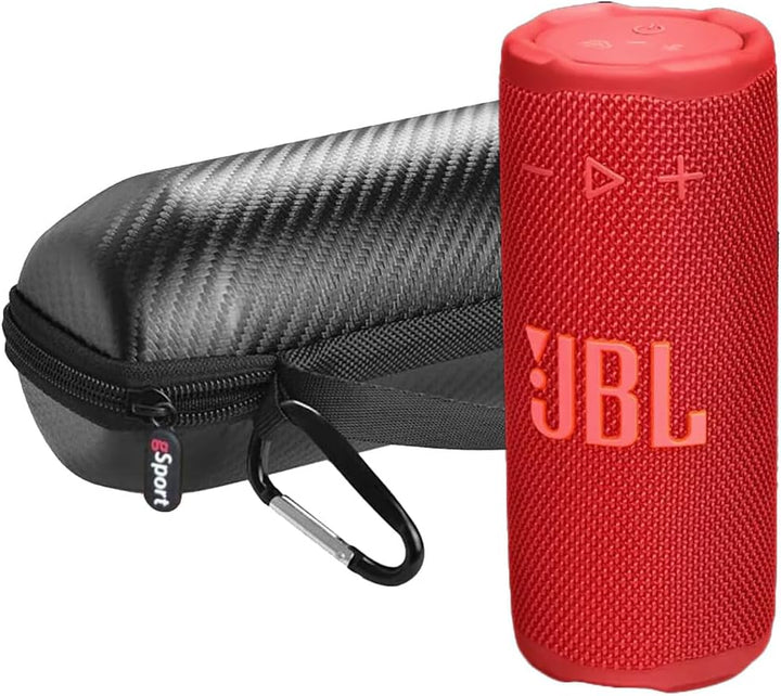 JBL Paquete de altavoz Bluetooth portátil compacto Grip con estuche...