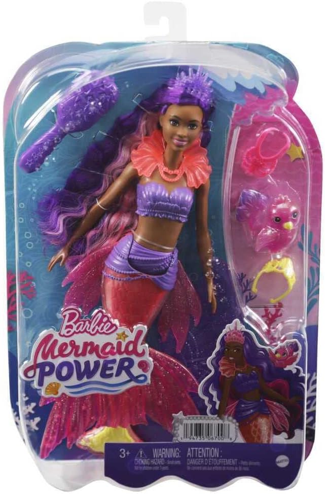 Set de muñeca sirena Barbie Mermaid Power, muñeca de moda Barbie &#...
