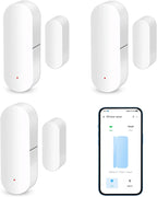 Sensor de puerta inteligente WiFi: sensor de contacto abierto de puerta para seguridad del hogar, sensor de ventana inalámbrico, asegura tu hogar con alertas instantáneas y automatización inteligente