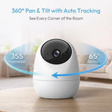 Rraycom - Cámara interior 5G y 2.4G, cámara de seguridad de 2K con...
