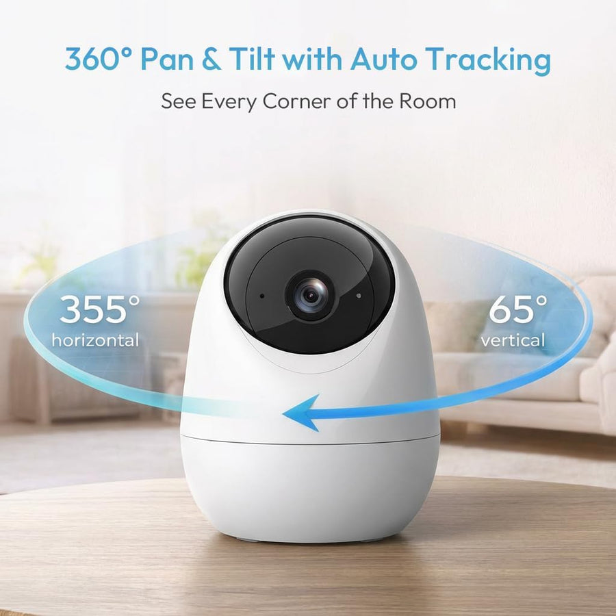 Rraycom - Cámara interior 5G y 2.4G, cámara de seguridad de 2K con...