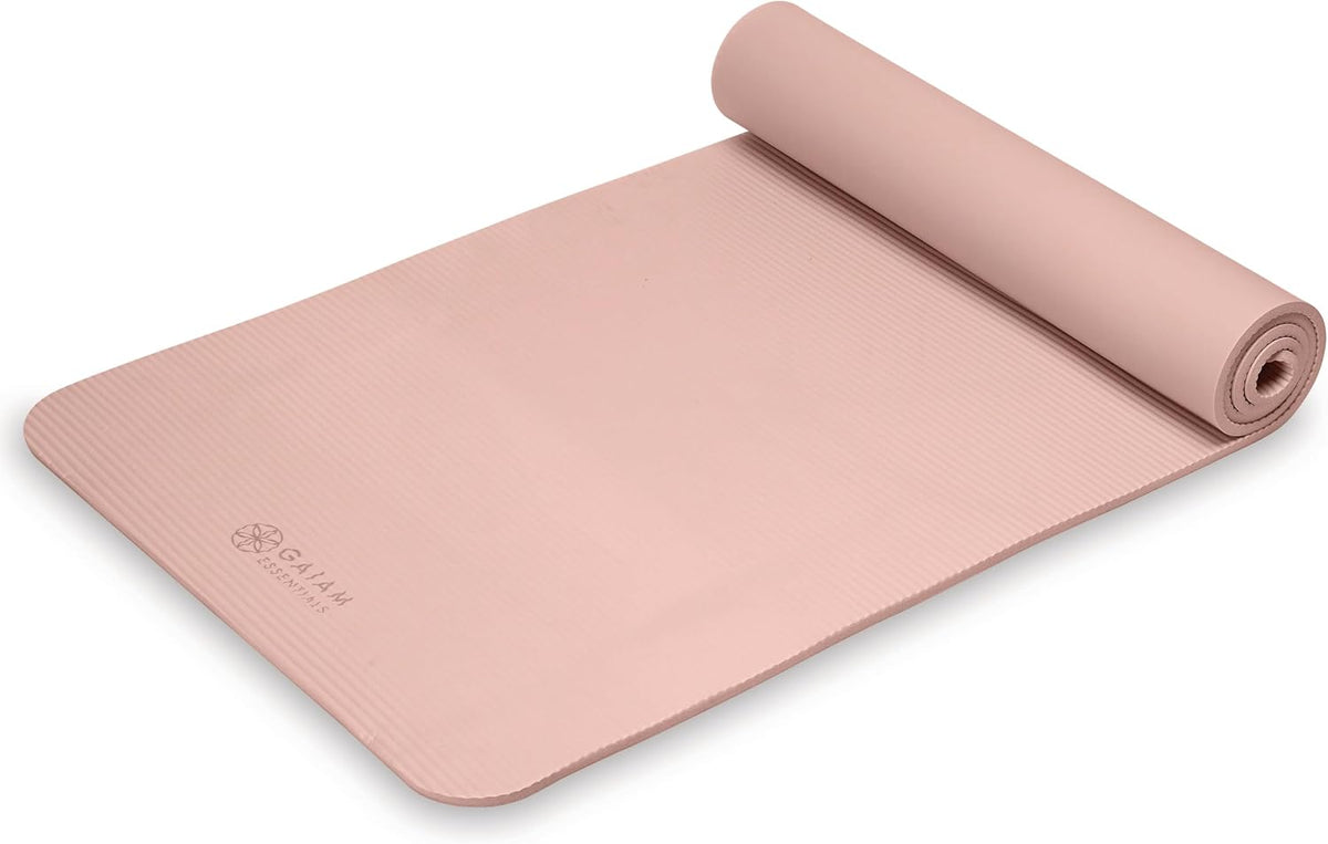 Gaiam Tapete de yoga grueso, esterilla de ejercicio y fitness con correa de