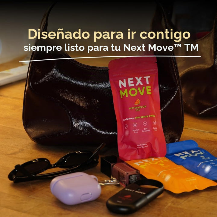 Next Move Aerosol para el aliento | 5 sabores (menta ártica, sandía...