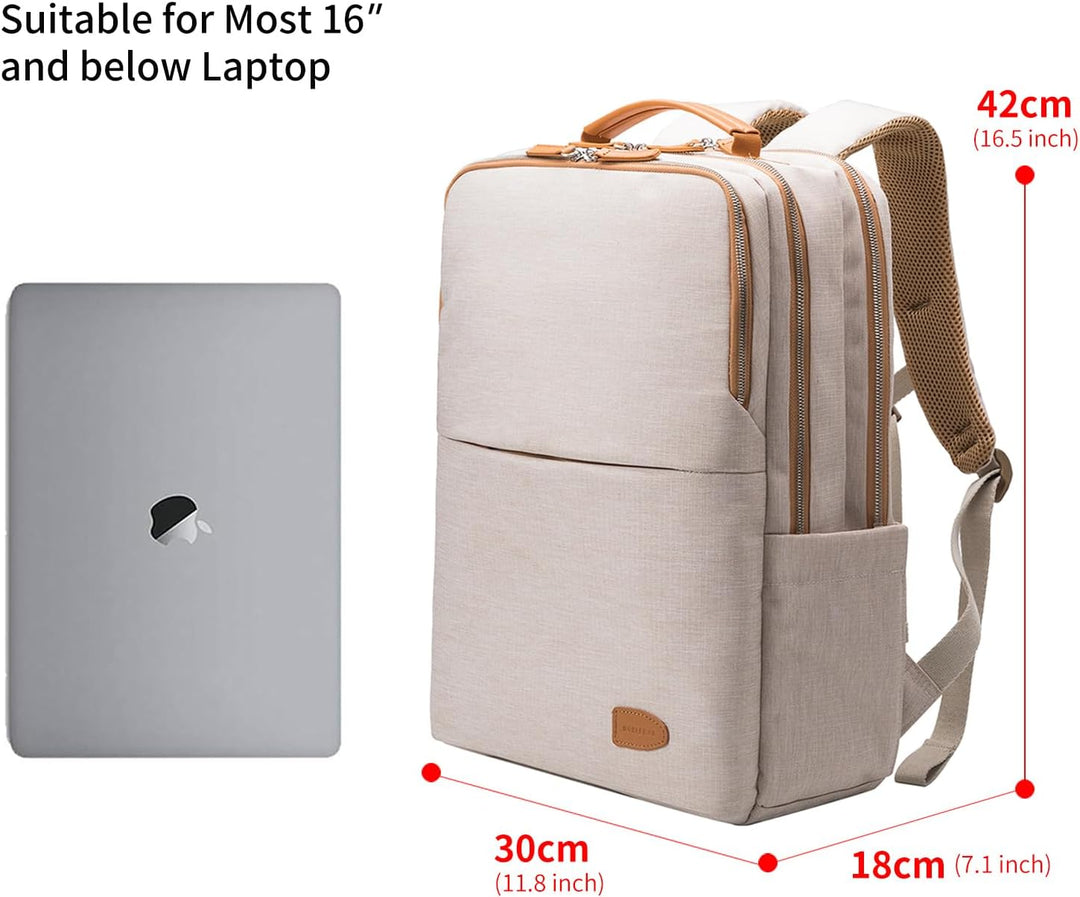 NOBLEMAN Mochila para portátil de viaje para hombres, resistente al...