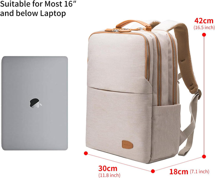 NOBLEMAN Mochila para portátil de viaje para hombres, resistente al...