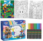 SNEILJOY Kit de pintura por números para niños de 4 a 12 años, juego de 3