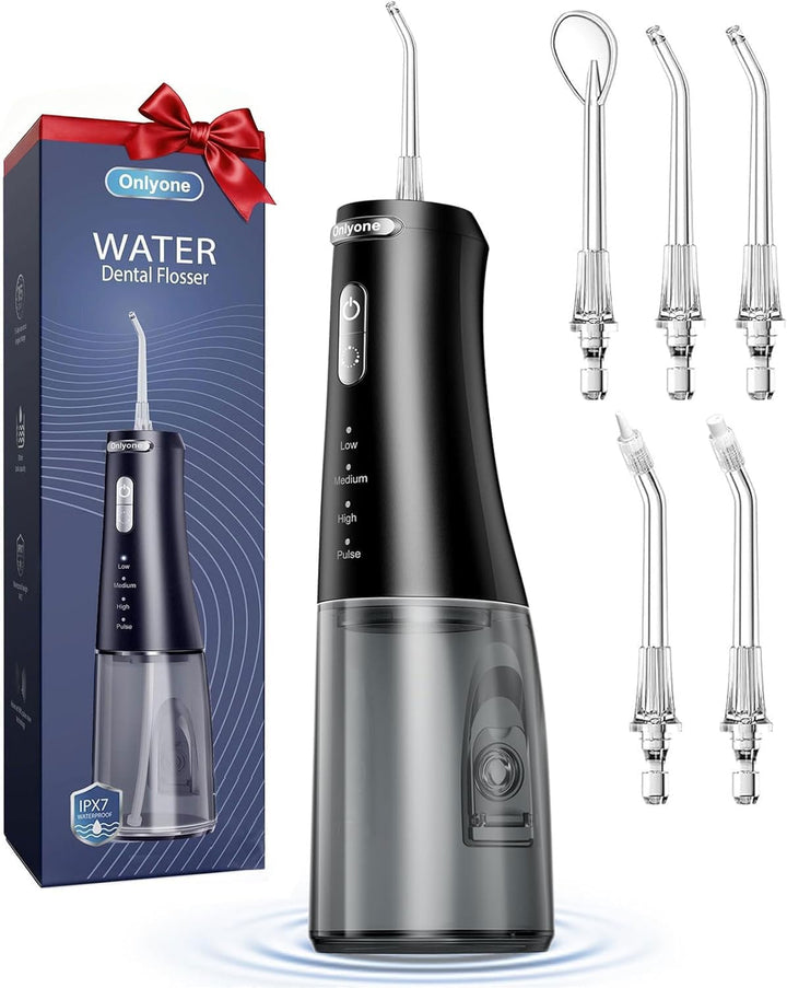Onlyone - Irrigador dental con presión de agua ajustable para el cu...