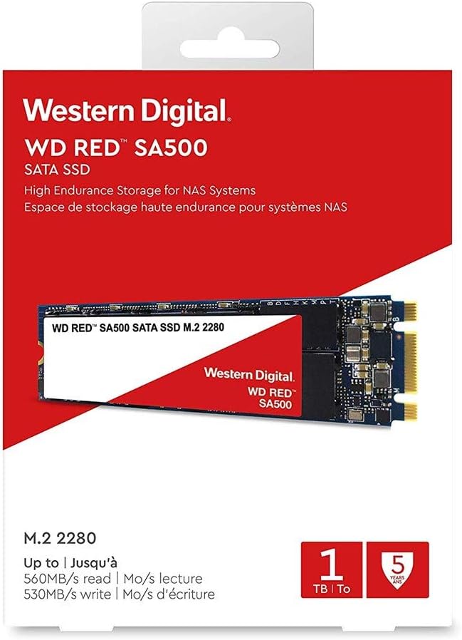 Western Digital 1TB WD Red SA500 NAS 3D NAND - Unidad de estado sól...