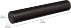 Amazon Basics Rodillo de espuma de alta densidad para ejercicio, estiramiento y recuperación muscular, 36 pulgadas, color negro