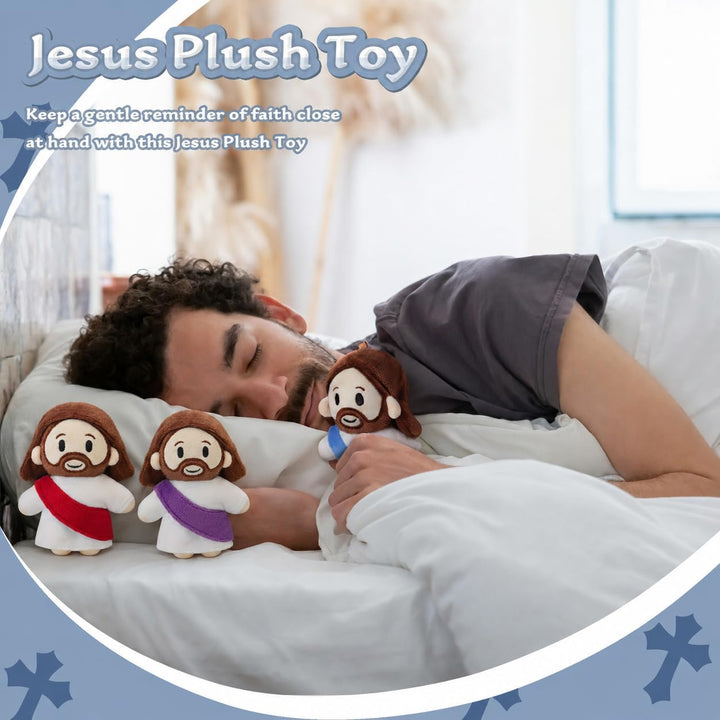 Tiralia Juego de 6 piezas de peluche de Jesús, decoraciones de igle...