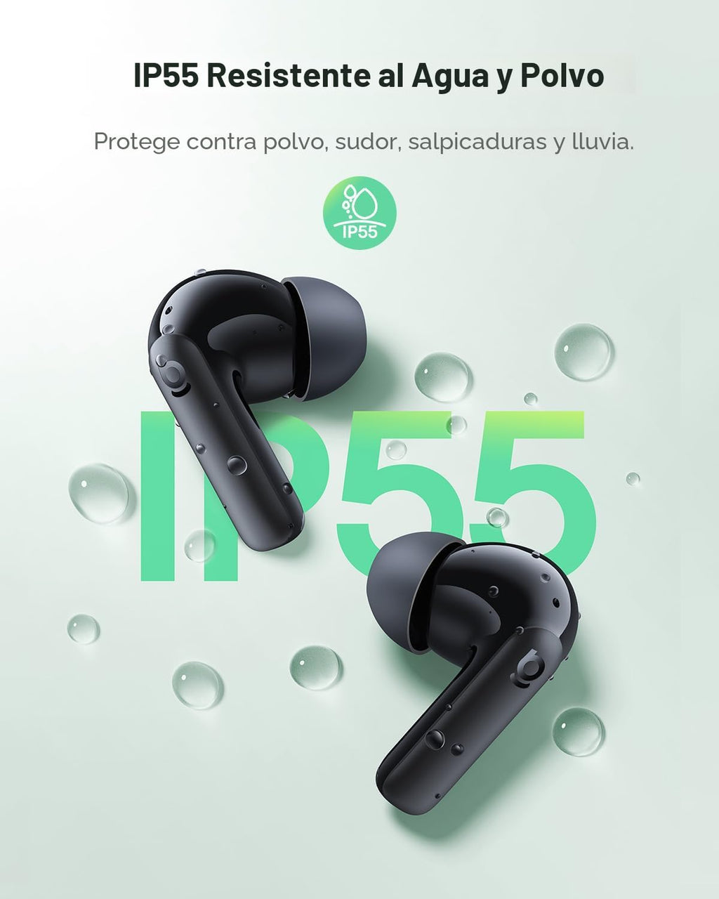 Baseus Bass BP1 NC - Auriculares inalámbricos híbridos con cancelación activa de ruido, Negro