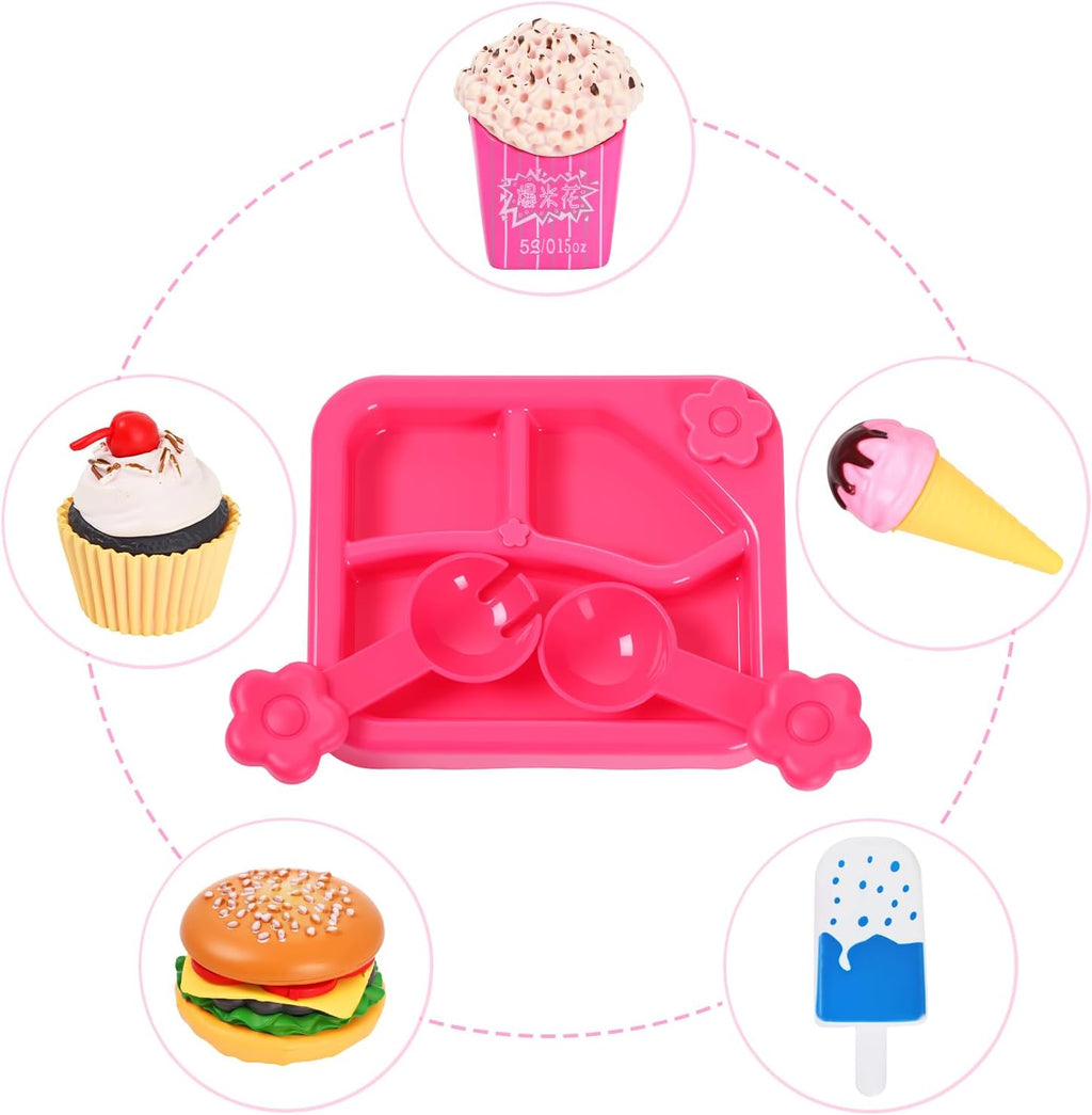 Juego de ropa y accesorios de comida para muñecas de chef