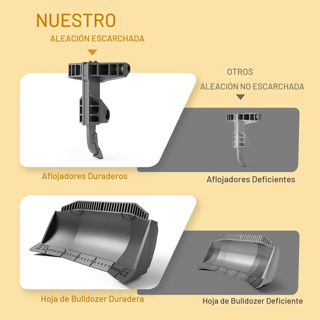 KIDMARKT Juguete de metal a control remoto para niños | Tractor de...