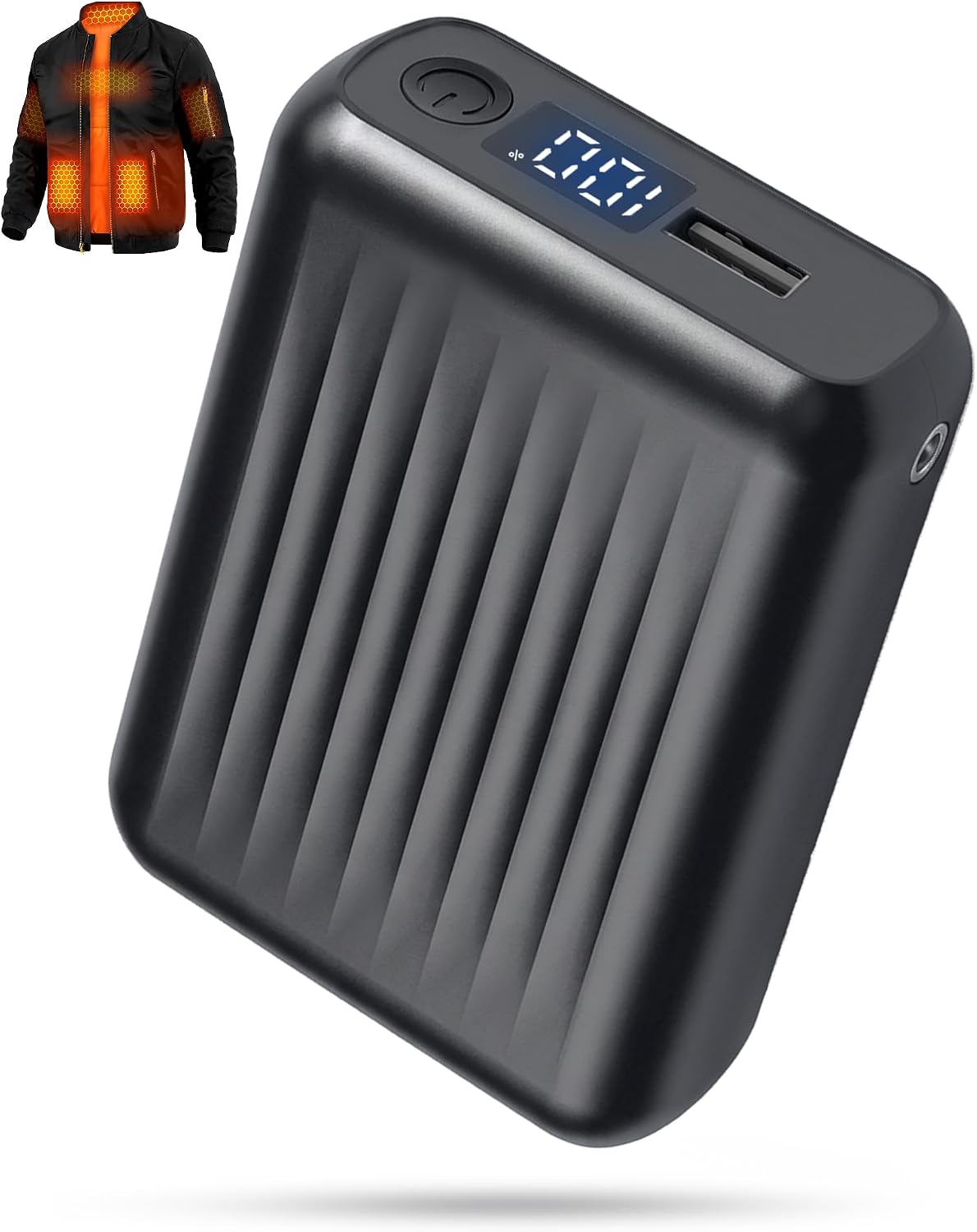 HIMONI Batería de chaqueta térmica de 12V\/5V 2A\/3A 18400mAh para...