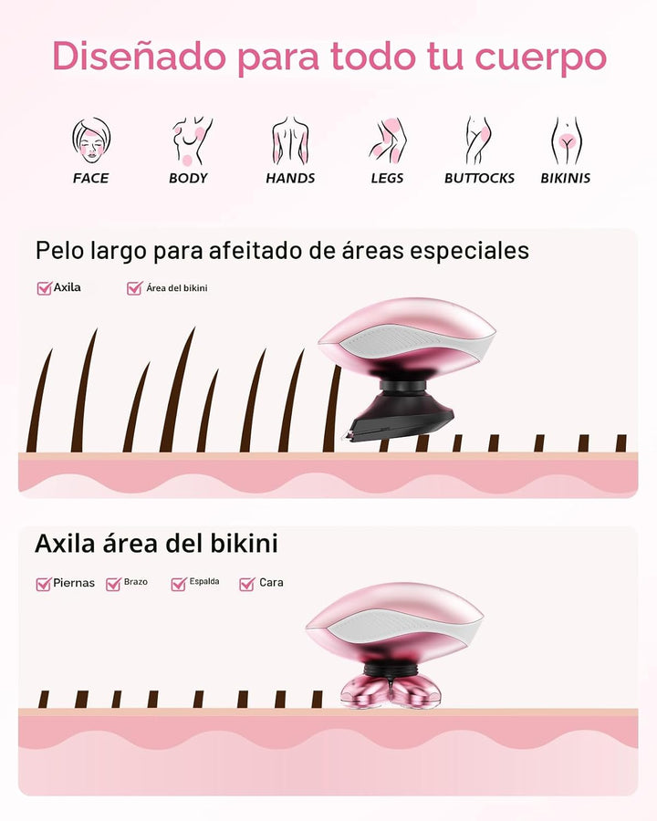 Rasuradoras eléctricas para mujeres, afeitadora corporal recargable...