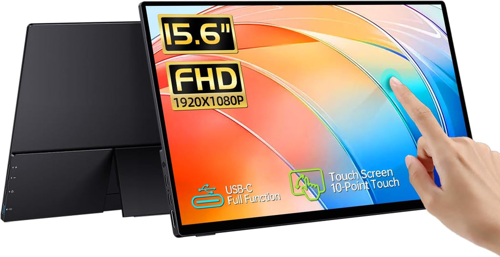 CAPERAVE Monitor Portátil Táctil de 15.6'', Pantalla Táctil...