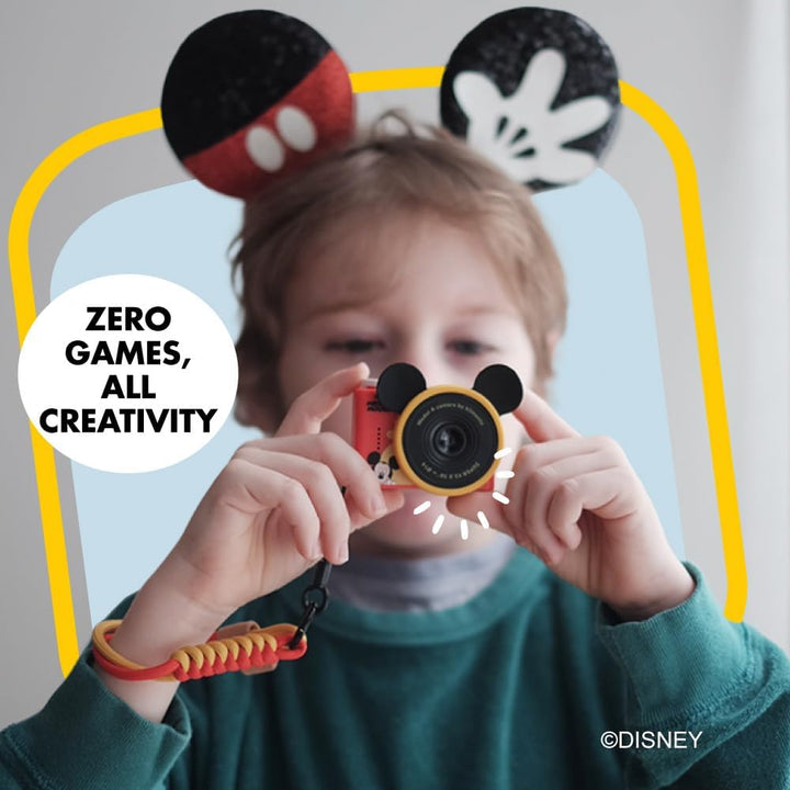 Cámara digital mini de Mickey Mouse para niños, videocámara para ni...