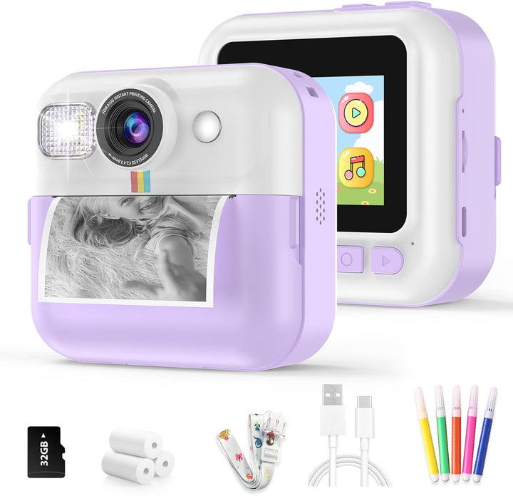 BOFIDAR Cámara de impresión instantánea para niños, cámara digital...
