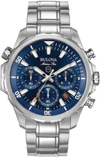 Reloj cronógrafo de cuarzo Bulova para hombre Marine Star Series B en acero inoxidable, 6 manecillas