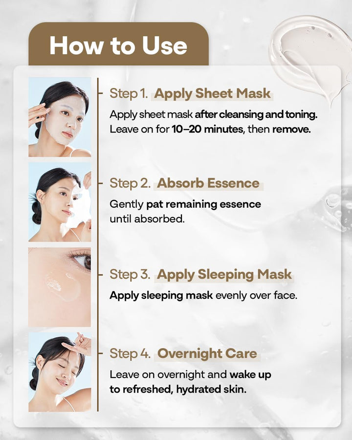 Bano Derma Expert - Máscara facial reafirmante de 2 pasos, hoja 2 e...