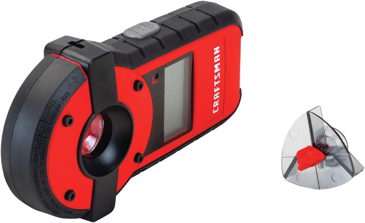 CRAFTSMAN Sensor láser de nivel y perno, rango de visibilidad de 20 pies (CMHT77636), rojo