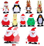 Paquete de 24 juguetes de Navidad con resorte para calcetines, relleno de calcetines para regalos de fiesta de Navidad, relleno de bolsas de regalo (Navidad)