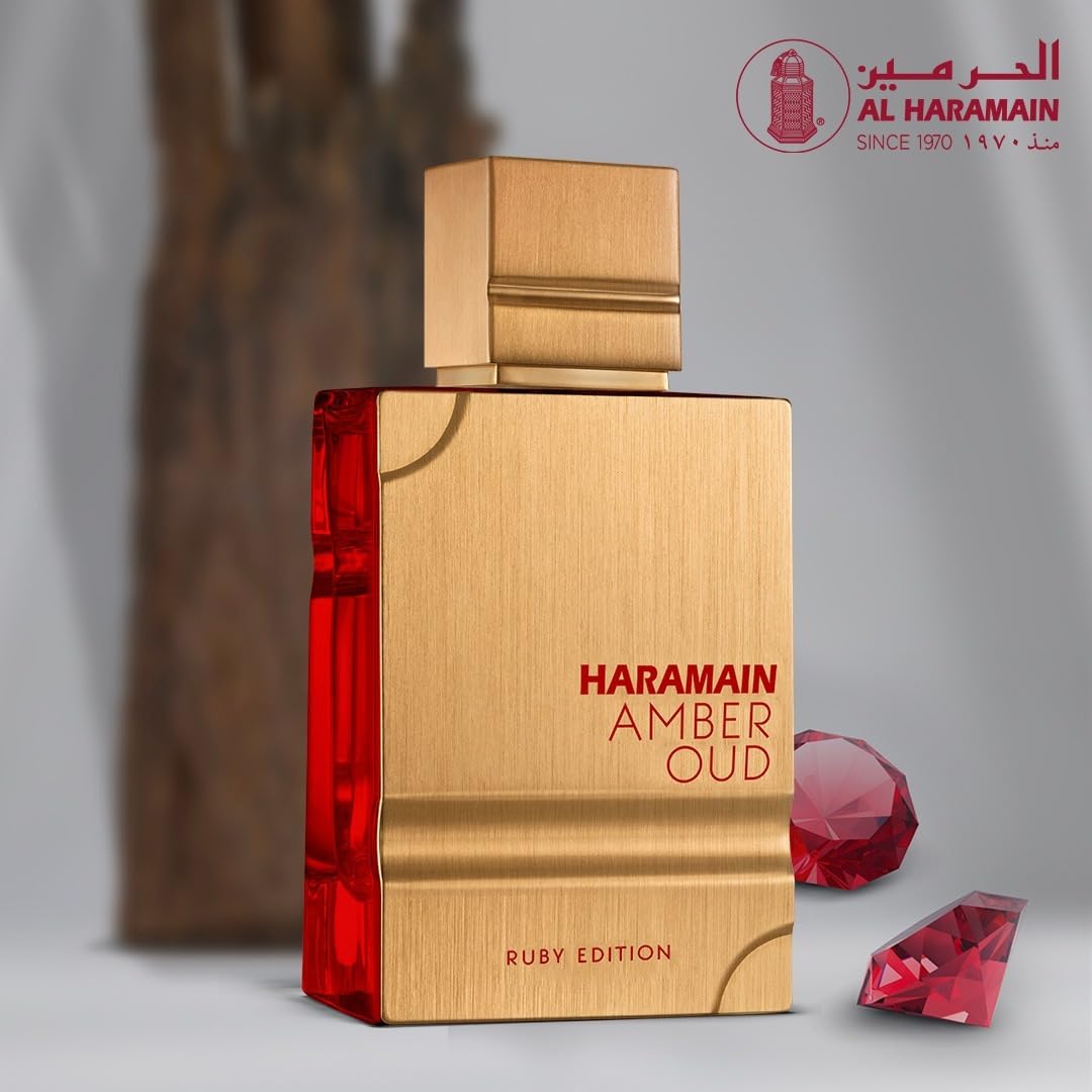 Al Haramain Amber Oud Ruby Edition - Eau de Parfum en aerosol, 60 m...