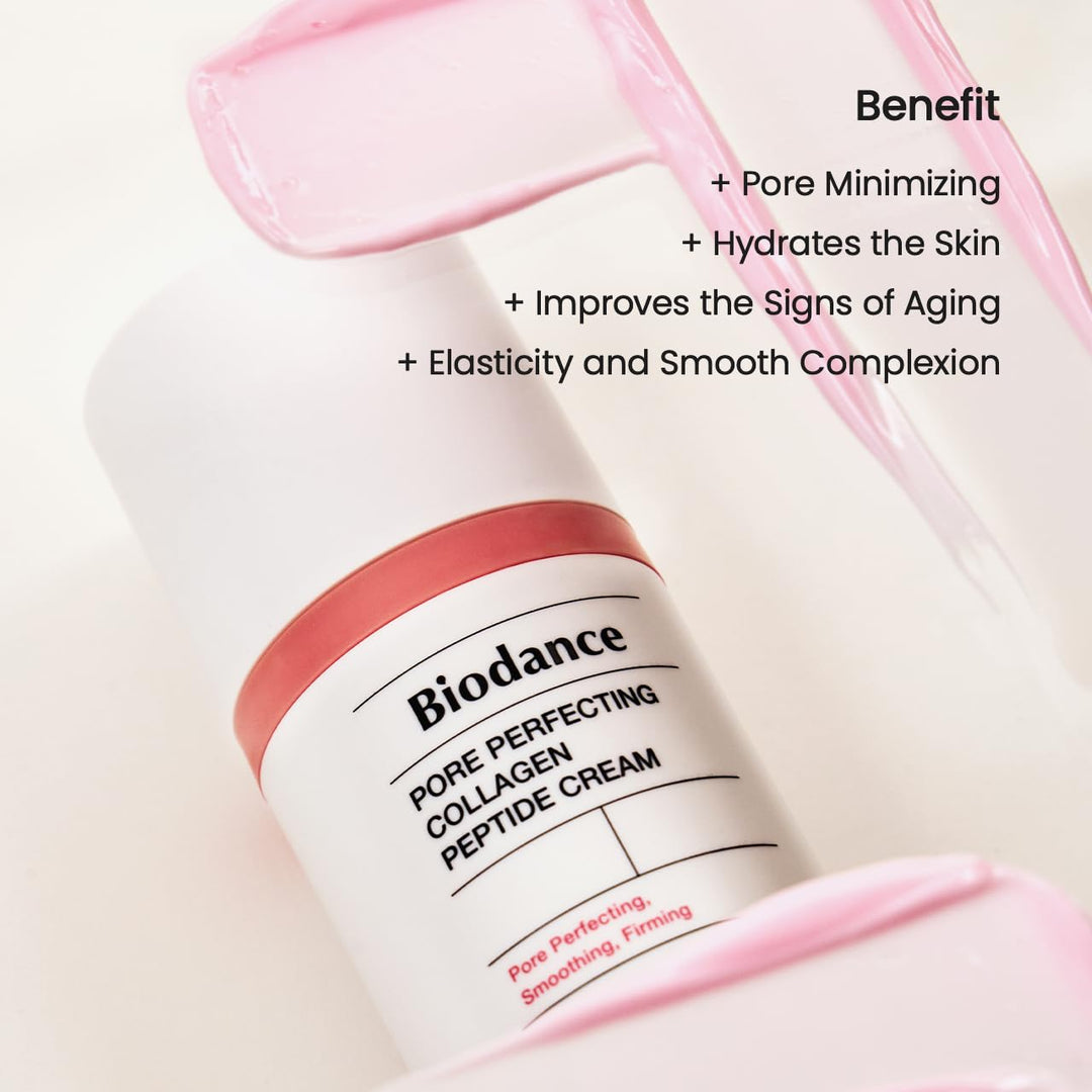 BIODANCE Crema de péptidos de colágeno que perfecciona los poros, h...