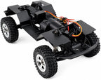 TRX4M Kit de chasis de nailon con caja de cambios de 2 velocidades, distancia entre ejes de 6.102 in premontada 1/18 RC marco sobre orugas para TRX4M Bronco Defender JJRC C8809 C8801