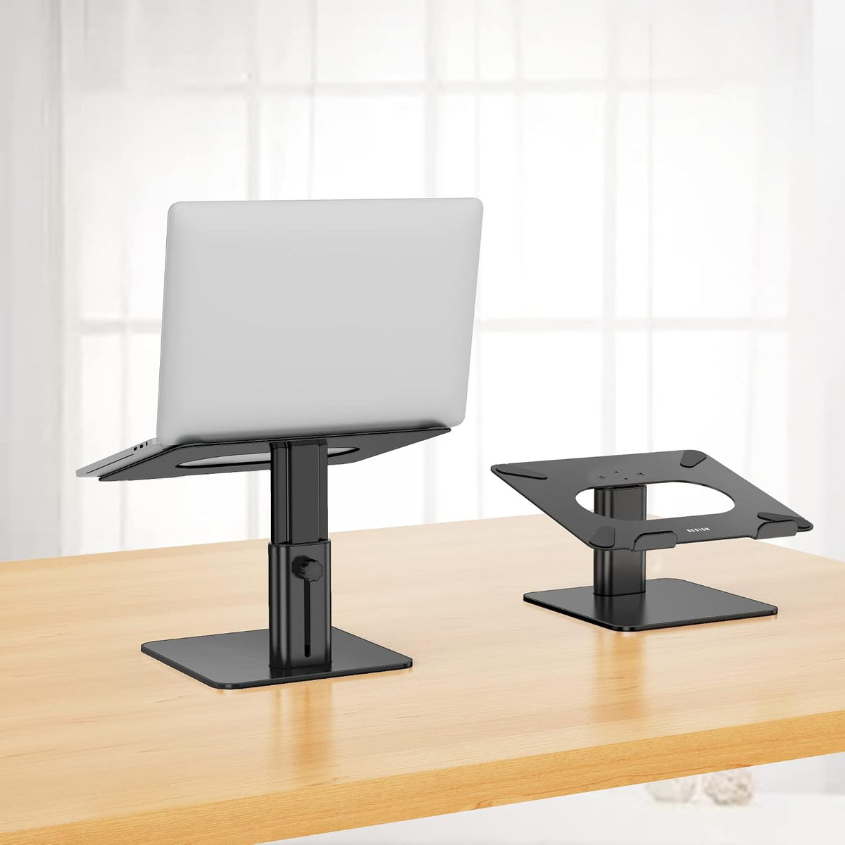 BESIGN LSX6N - Soporte ergonómico ajustable para laptop, soporte para computadora, soporte para laptop compatible con portátiles de 10-15.6 pulgadas, color negro