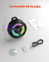 Altavoz de ducha Bluetooth impermeable, ventosa, pequeños altavoces...